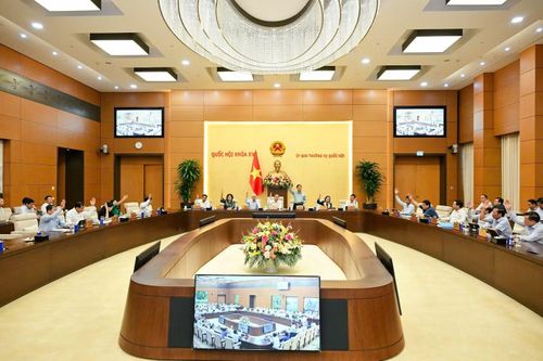  Các đại biểu tại phiên họp Ủy ban Thường vụ Quốc hội. (Ảnh: Như Ý) 