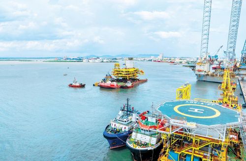 Hai module chính của LDV-A sẵn sàng bước vào hành trình vận chuyển, lắp đặt ngoài khơi