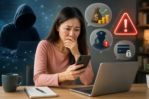  Các thủ đoạn lừa đảo trên không gian mạng ngày càng tinh vi, đánh vào lòng tin và tâm lý của nạn nhân. Ảnh minh họa 