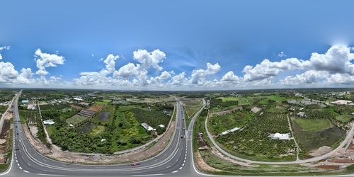 Toàn cảnh dự án mở rộng cao tốc TP Hồ Chí Minh - Trung Lương - Mỹ Thuận nhìn từ trên cao.