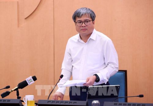 Phó Chủ tịch UBND Thành phố Hà Nội Trương Việt Dũng phát biểu. Ảnh: Văn Điệp - TTXVN 