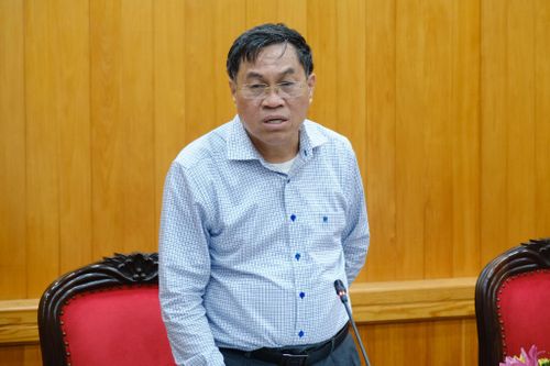 Đồng chí Võ Ngọc Hiệp, Tỉnh ủy viên, Phó Chủ tịch UBND tỉnh phát biểu kết luận buổi làm việc