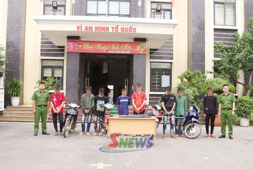 Phòng Cảnh sát hình sự, Công an phường Chiềng Cơi xử lý thanh thiếu niên gây rối trật tự công cộng.