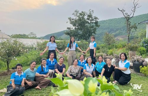 Mô hình nông trại xanh với nhiều cảnh đẹp để du khách chụp ảnh.