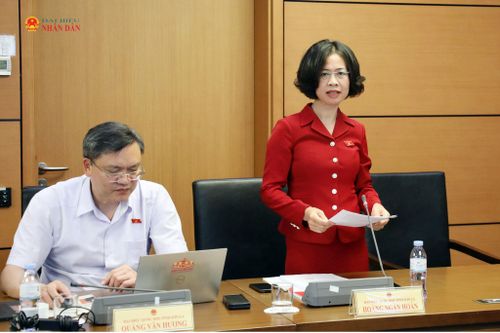 ĐBQH Hoàng Ngân Hoàn (Sơn La) phát biểu