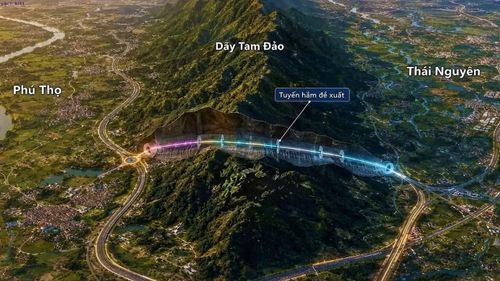 Phối cảnh Dự án đường hầm Tam Đảo.