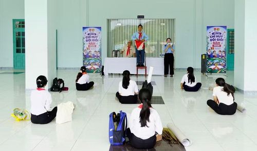 Các thí sinh đang tham gia Hội thi Chỉ huy Đội giỏi năm 2026. Ảnh: D.L