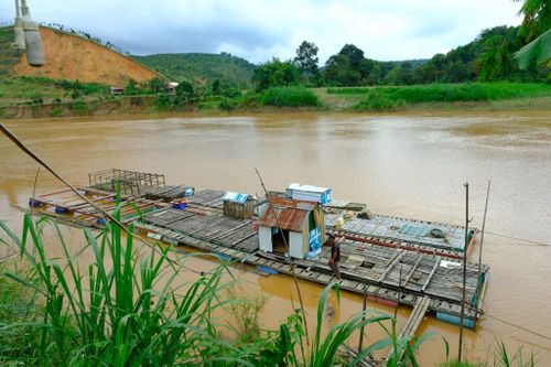Xã Cát Tiên 2 có lợi thế về mặt nước sông Đồng Nai để phát triển nuôi trồng thủy sản nước ngọt