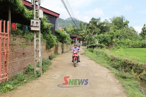 Đường về bản Khoa 2, xã Tường Hạ được bê tông.