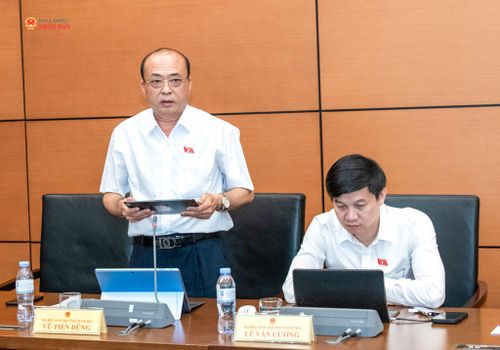 ĐBQH Vũ Tiến Dũng (Thanh Hóa) phát biểu. Ảnh: Lâm Hiển