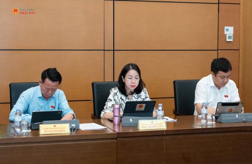 ĐBQH tỉnh Thanh Hóa tham dự phiên thảo luận tổ. Ảnh: Lâm Hiển