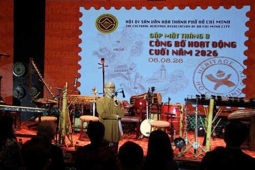 Đạo diễn Trương Lê Hiếu Dân, Trưởng ban Đối ngoại và Truyền thông Hội Di sản Văn hóa TP.HCM giới thiệu chương trình truyền thông "Heritage Ho Chi Minh City 2026"