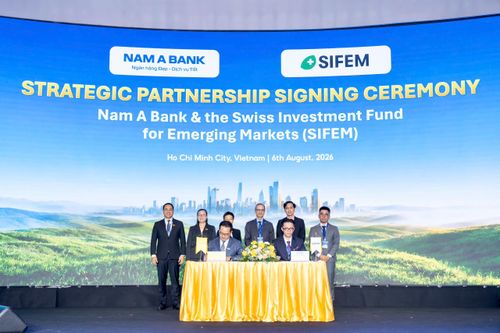  Nam A Bank đã ký kết thỏa thuận tín dụng xanh với các định chế tài chính nước ngoài ngày 6-8. Ảnh: NHUNG NGUYỄN 