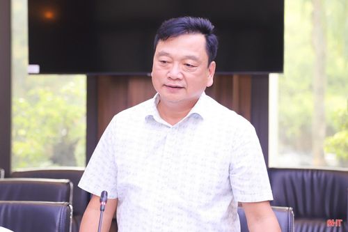 Phó Chủ tịch UBND tỉnh Hà Tĩnh Hồ Huy Thành kết luận buổi làm việc.