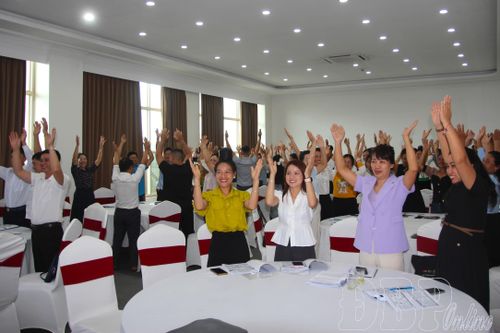 Học viên tham gia tương tác tại lớp tập huấn.