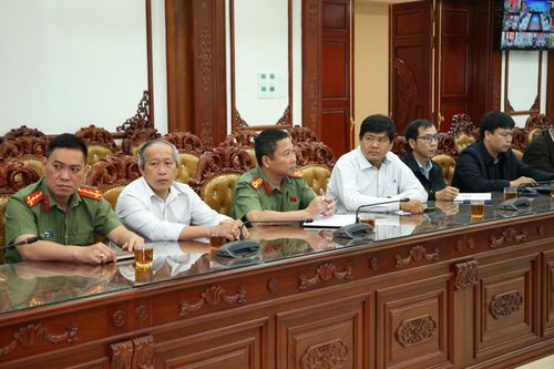 Các đại biểu tham dự phiên họp tại điểm cầu tỉnh Lâm Đồng