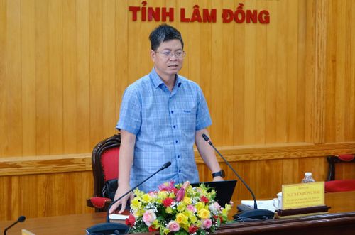 Đồng chí Nguyễn Hồng Hải, Phó Chủ tịch UBND tỉnh phát biểu kết luận tại buổi làm việc