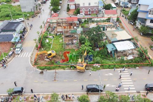 Khu vực trong diện cưỡng chế (trong khung đỏ).