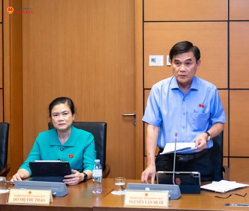 ĐBQH Nguyễn Văn Mười (Đồng Tháp) phát biểu. Ảnh: Mạnh Hưng