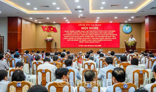 Hội nghị quán triệt, triển khai thực hiện Chỉ thị số 07 của Bộ Chính trị tại điểm cầu cấp tỉnh.