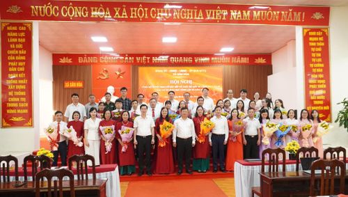 Xã Dân Hòa hoàn thành sắp xếp các cơ sở giáo dục công lập, giảm từ 19 trường mầm non, tiểu học và THCS xuống còn 6 trường. Ảnh: Lê Dung.