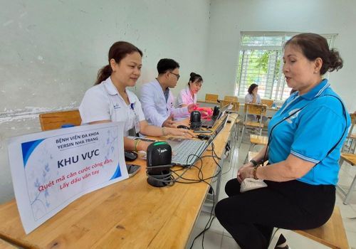 Khu vực lấy dấu vân tay để khám bệnh