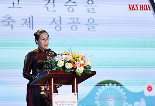 Phó Chủ tịch UBND TP. Đà Nẵng Nguyễn Thị Anh Thi phát biểu tại lễ khai mạc
