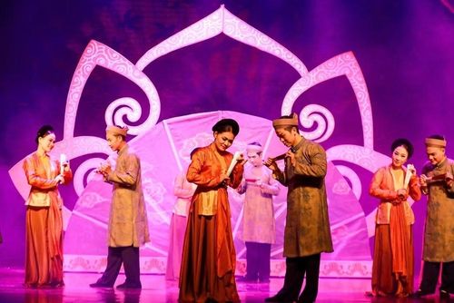 Trích đoạn “Thị Mầu lên chùa” trong chương trình “Nét duyên Chèo Hà thành”. (Ảnh: TTXVN)