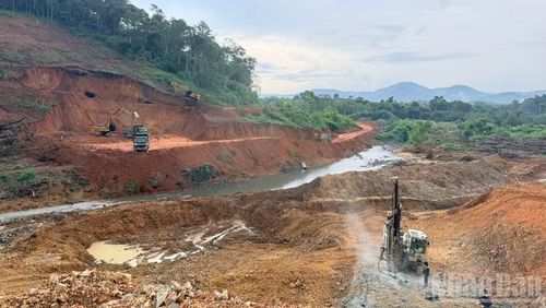 Dự án hồ chứa nước Ka Pét. (Ảnh: Thanh Hải)