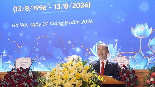 Tiến sĩ Vũ Tuấn Cường phát biểu tại lễ kỷ niệm.