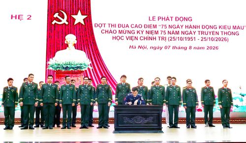  Đại diện các đơn vị ký giao ước thi đua.