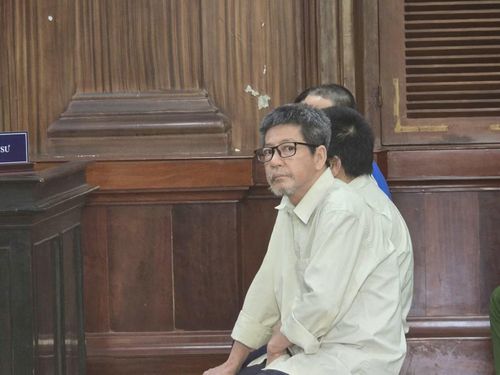 Các bị cáo tại phiên tòa.