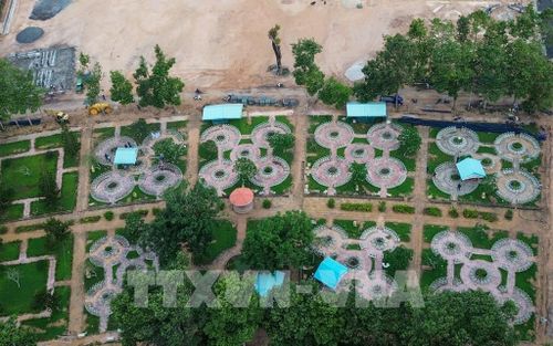 Những ngôi mộ liệt sĩ chưa xác định được thông tin tại Nghĩa trang liệt sĩ Đồi 82 (xã Tân Biên, tỉnh Tây Ninh) đang khẩn trương triển khai lấy mẫu ADN phục vụ xác định danh tính các anh hùng liệt sĩ. Ảnh: Giang Phương - TTXVN