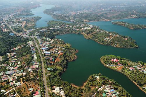 Một góc trung tâm khu vực phường Nam Gia Nghĩa, tỉnh Lâm Đồng