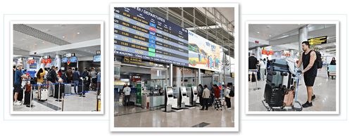 Hoạt động tại Cảng hàng không quốc tế Liên Khương vẫn nhộn nhịp trong những ngày gần đóng cửa sân bay