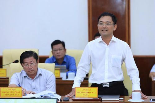 Phó Chủ tịch UBND phường Đông Gia Nghĩa Thái Minh Châu nêu nhiều giải pháp để đạt được kết quả giải ngân tích cực tại địa phương