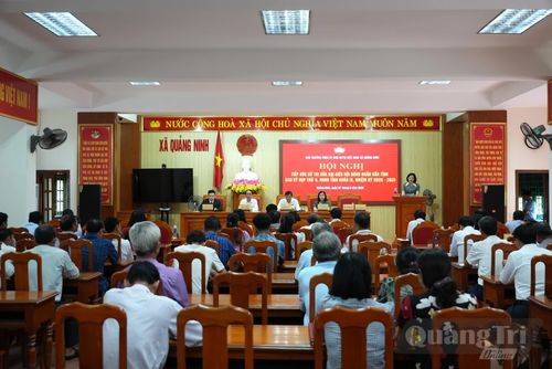 Quang cảnh hội nghị tiếp xúc cử tri - Ảnh: T.Đ