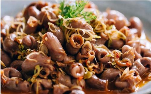 Bao tử cá được chế biến thành món ăn.