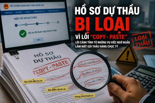 Copy/Paste hồ sơ dự thầu và những lỗi cần tránh. Ảnh do AI tạo.