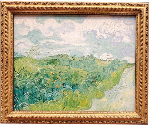 Bức tranh Cánh đồng lúa mì xanh, Auvers (1890) trưng bày tại National Gallery of Art ở thủ đô Washington, D.C. (Mỹ).