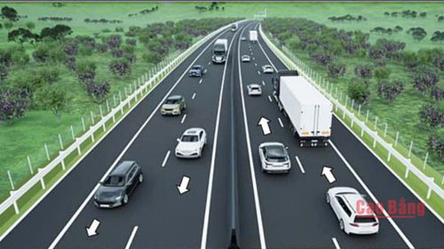 Mô phỏng Dự án đi qua  các xã Minh Khai, Canh Tân và Bạch Đằng.