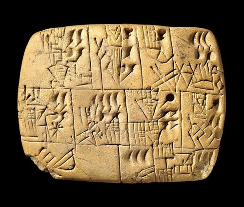 Tài liệu được khắc trên các phiến đất sét. Ảnh: British Museum.