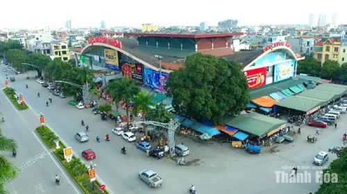Chợ Vườn Hoa ngày nay nhìn từ trên cao (Nguồn: Internet)