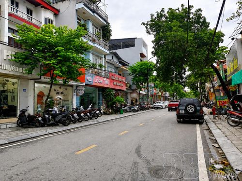 Hệ thống cây xanh đường Nguyễn Chí Thanh, phường Điện Biên Phủ chưa đồng bộ.