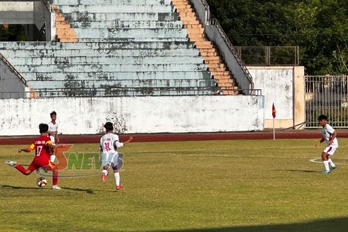Trận đấu giữa U16 nữ Sơn La và TP Hồ Chí Minh.