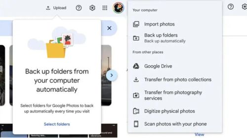 Google Photos hướng người dùng chọn lại các thư mục trên máy tính để tiếp tục sao lưu ảnh và video.