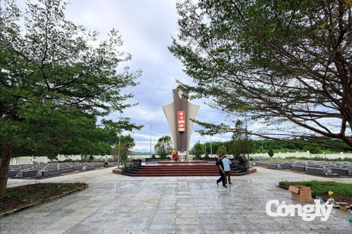 Nghĩa trang liệt sĩ xã Tam Lãnh, nơi an nghỉ của liệt sĩ Đỗ Văn Liệu trước khi được gia đình đưa về quê nhà.