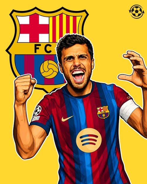 Với Rodri, Barca sẽ có thủ lĩnh sau khi chia tay Ter Stegen và Araujo. Ảnh; Transfer News Live