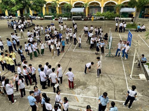 Học sinh TP Hồ Chí Minh trong giờ ra chơi.
