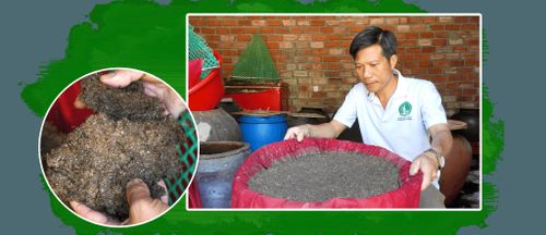 Anh Bùi Ngọc Phúc làm hồ sơ tham gia chương trình OCOP năm 2026 với sản phẩm nước mắm cá cơm. Ảnh: PHAN VINH